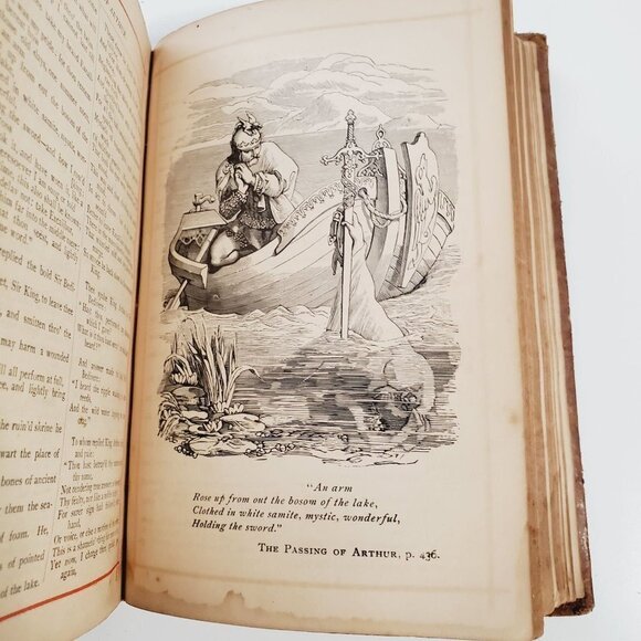 Antique Victorian Book 1860 - 1970 Alfred Tennyson Poems - Picture 6 of 13